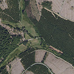 Die Lage von Langenbach im Orthofoto