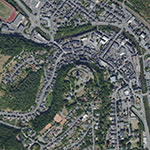 Die Lage von Dillenburg, Stadt im Orthofoto
