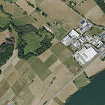 Die Lage von Hasdorf im Orthofoto