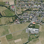 Die Lage von Bahnhof im Orthofoto
