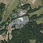 Die Lage von Bahnhof Roth im Orthofoto