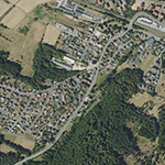 Die Lage von Mühlbach im Orthofoto