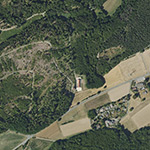 Die Lage von Forsthaus Langegrund im Orthofoto