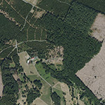Die Lage von Schreibershausen im Orthofoto