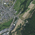 Die Lage von Bahnhof im Orthofoto