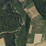 Die Lage von Franzenmühle im Orthofoto