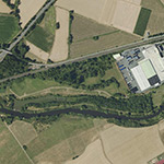 Die Lage von Hundsbach im Orthofoto