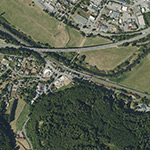 Die Lage von Bahnhof Braunfels im Orthofoto
