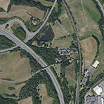 Die Lage von Semersdorf im Orthofoto