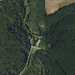 Die Lage von Honigmühle im Orthofoto