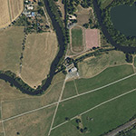 Die Lage von Schleuse im Orthofoto