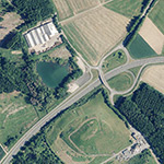 Die Lage von Grube Niederstein im Orthofoto