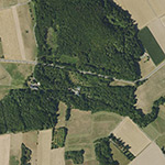 Die Lage von Gadelheimermühle im Orthofoto