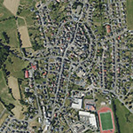 Die Lage von Mengerskirchen, Marktflecken im Orthofoto