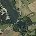 Die Lage von Seemühle I im Orthofoto
