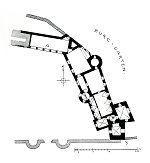 Grundriss der Burg Mengerskirchen, 1907 Grundriss der Burg Mengerskirchen, 1907