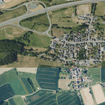 Die Lage von Allendorf, Burg im Orthofoto