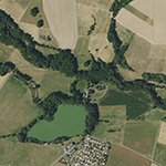 Die Lage von Vöhl im Orthofoto