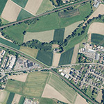 Die Lage von Aumühle im Orthofoto