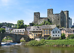 Burg Runkel vom Lahnufer aus