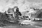 Burg Runkel (links) mit der Lahnbrücke und darüber Burg Schadeck Burg Runkel (links) mit der Lahnbrücke und darüber Burg Schadeck