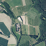 Die Lage von Wilhelmshain im Orthofoto