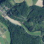Die Lage von Neumühle im Orthofoto