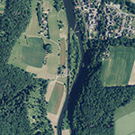 Die Lage von Schleusenhaus im Orthofoto