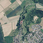 Die Lage von Hütte im Orthofoto