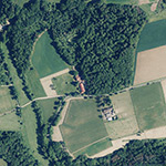 Die Lage von Hof Waldeck im Orthofoto