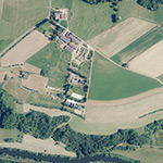 Die Lage von Odersbach, Grube Erhaltung im Orthofoto