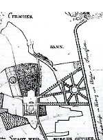 Topografische Karte des Windhofs, um 1757