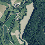 Die Lage von Langenbachermühle im Orthofoto