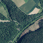 Die Lage von Mehlbach im Orthofoto