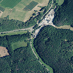 Die Lage von Spitzenmühle im Orthofoto