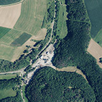 Die Lage von Bahnhof Rohnstadt im Orthofoto