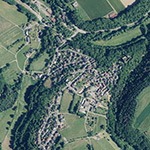 Die Lage von Mainlinten im Orthofoto