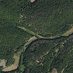 Die Lage von Albertshausen im Orthofoto