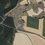 Die Lage von Capelle, Hof im Orthofoto