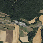 Die Lage von Goldmühle im Orthofoto