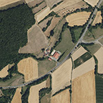 Die Lage von Strassmühle im Orthofoto