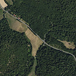 Die Lage von Eisenhausen im Orthofoto