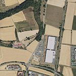 Die Lage von Brackenborn im Orthofoto
