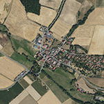 Die Lage von Friebertshausen im Orthofoto