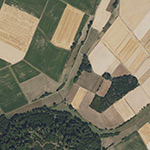 Die Lage von Herbach im Orthofoto