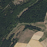 Die Lage von Bechtmannshausen im Orthofoto