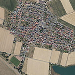 Die Lage von Obernwald im Orthofoto