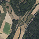 Die Lage von Bartenhausen im Orthofoto