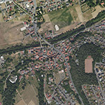 Die Lage von Lahnfels im Orthofoto