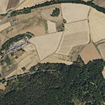 Die Lage von Bracht im Orthofoto